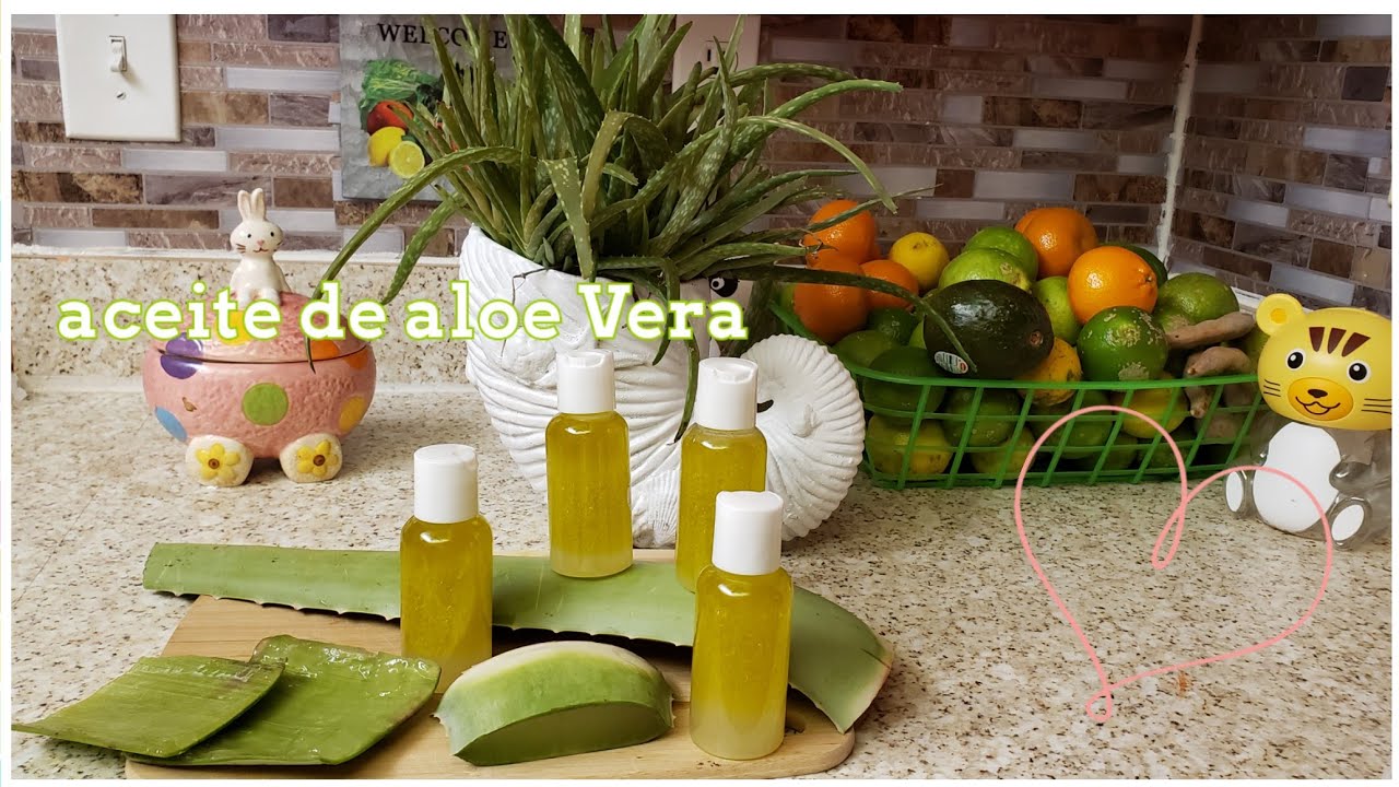 Elaboración de aceite de aloe vera