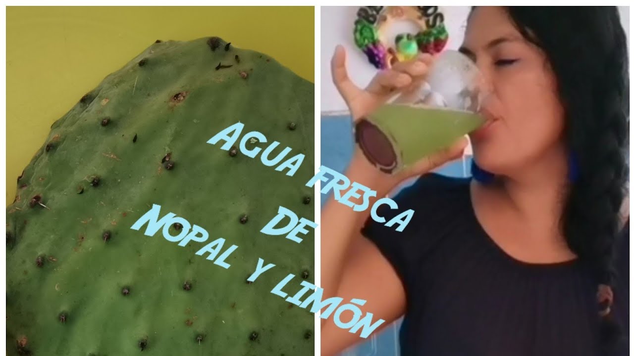 Beneficios de beber agua de nopal con limón