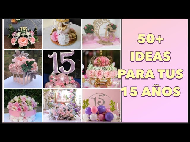 Centros de mesa elegantes para XV años