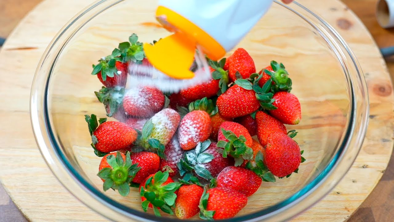 Cómo desinfectar fresas con bicarbonato