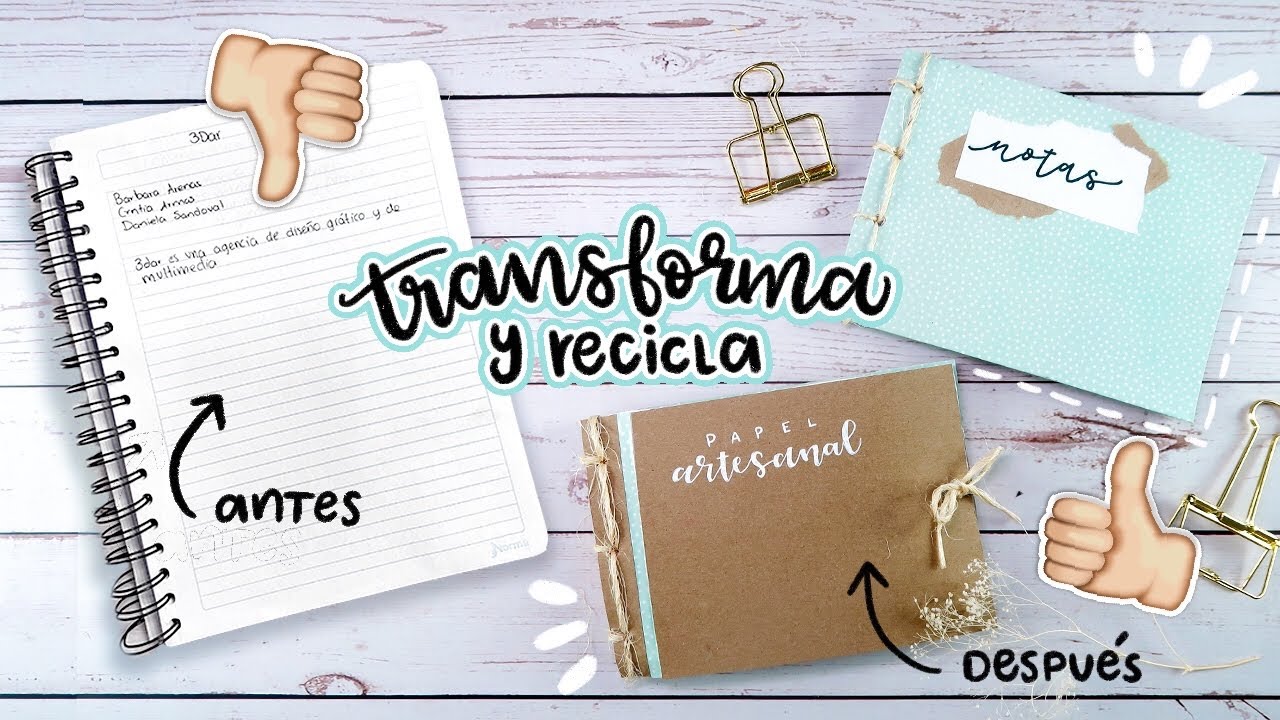 Cómo reutilizar hojas de cuaderno usadas de forma creativa