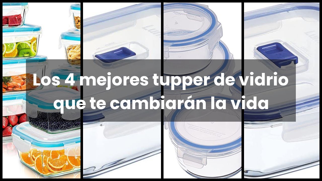 Contenedores de vidrio con tapa: perfectos para alimentos frescos