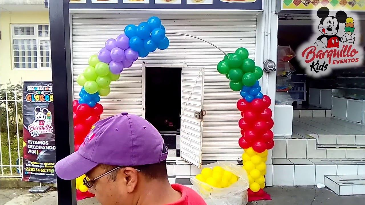 Decoración con globos para celebrar el Día del Niño