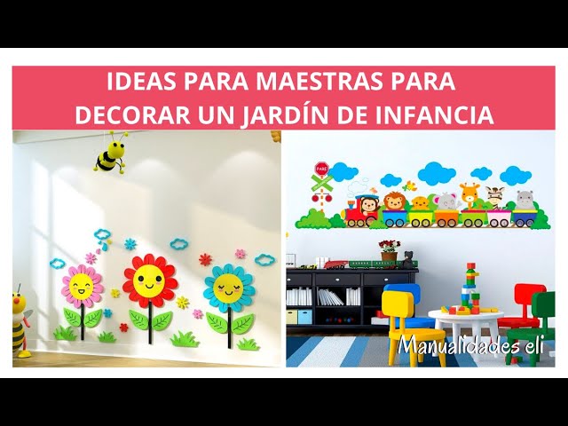 Decoración primaveral para jardines infantiles