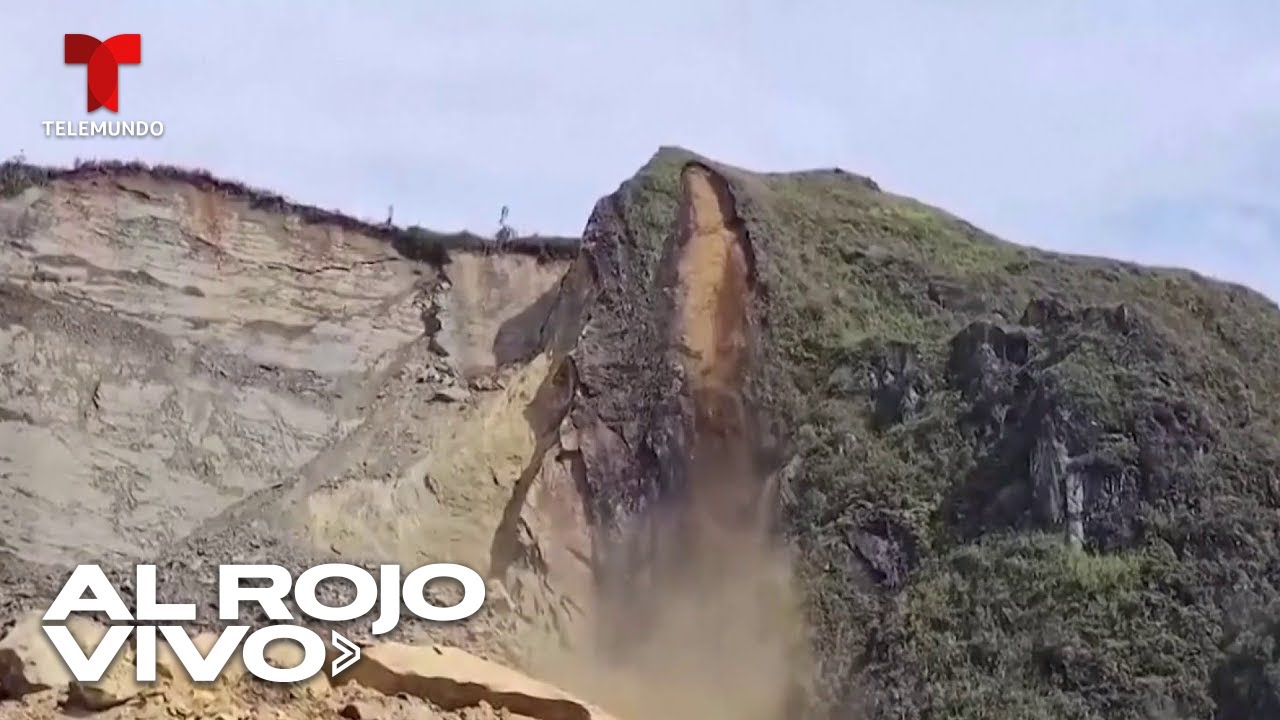 Deslizamiento de terreno sobre fracturas en la corteza terrestre