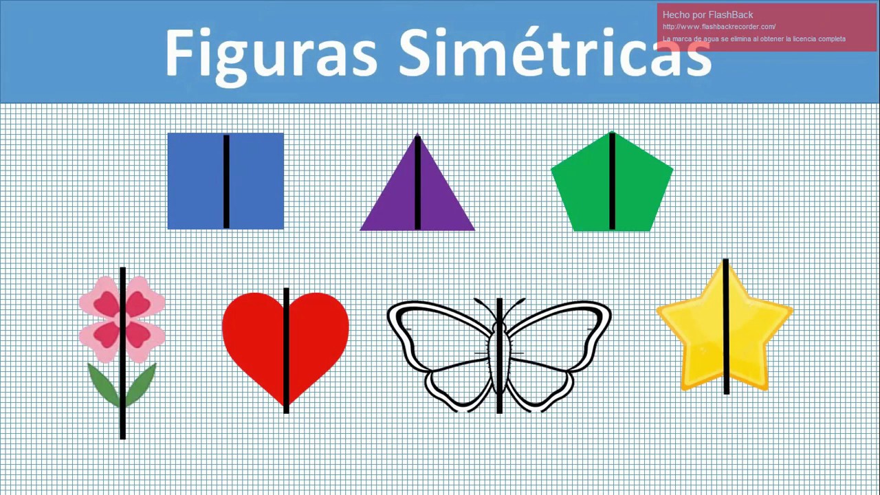 Figuras simétricas para niños
