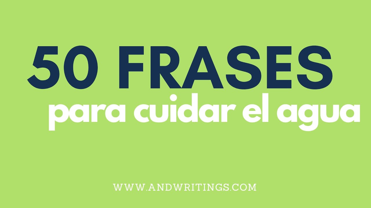 Frases sobre el agua y el amor