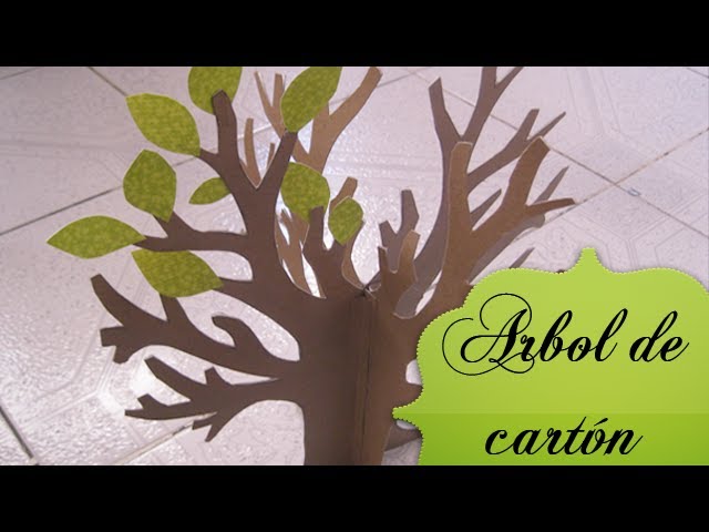 Manualidades: árbol de cartón reciclado