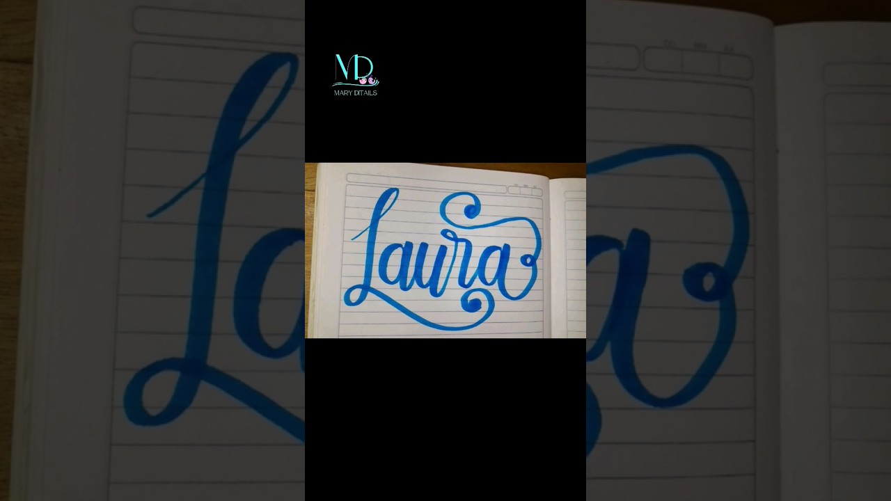 Nombra a Laura con letras bonitas