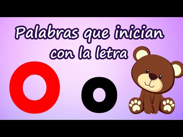Palabras que comienzan con la letra o