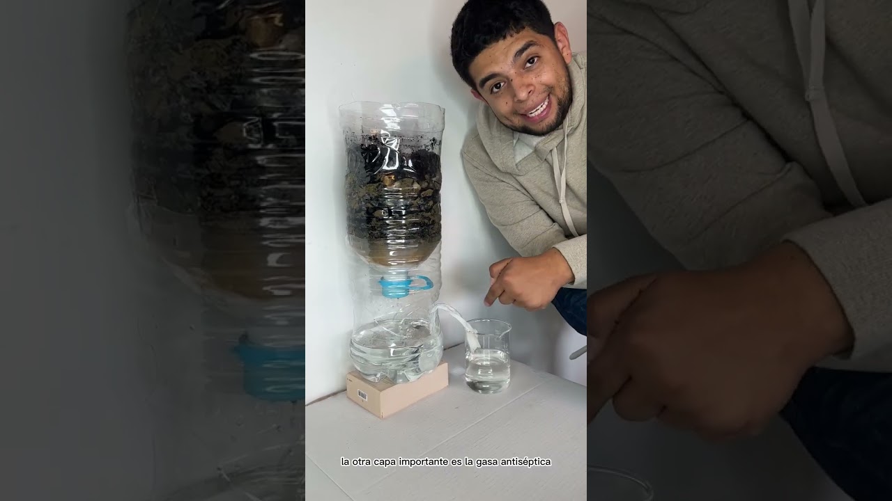 Sistema casero de purificación de agua