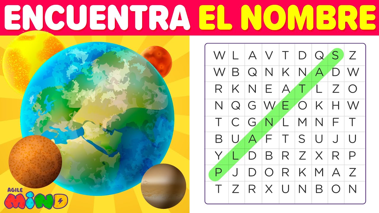 Sopa de letras de planetas: ¡Juego educativo y divertido!