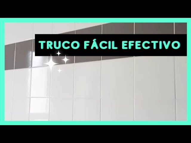 Trucos para limpiar azulejos negros de baño