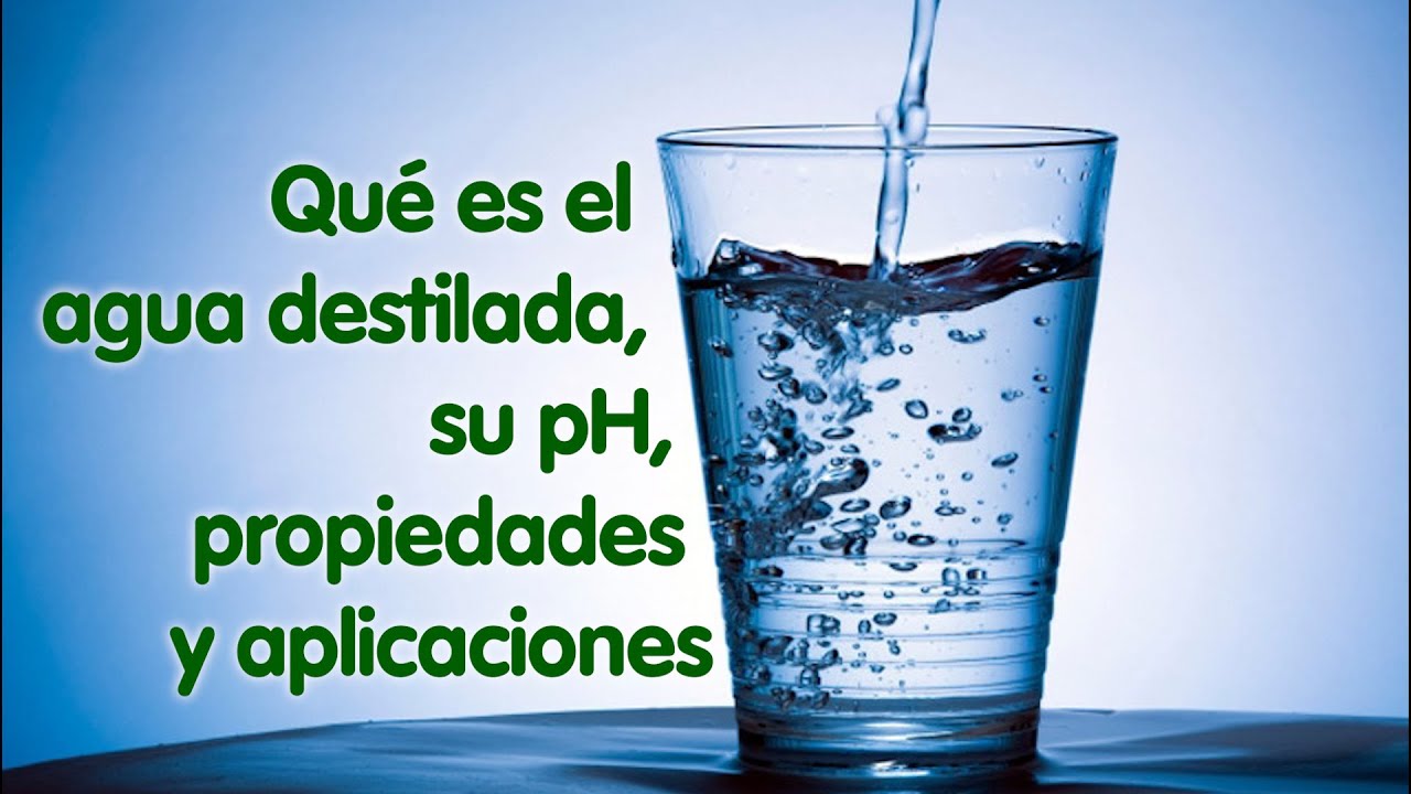 Usos medicinales del agua destilada