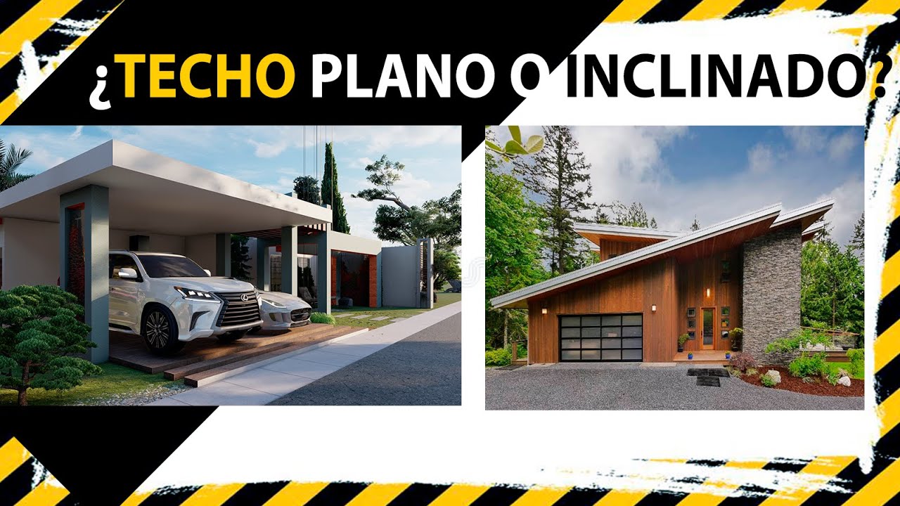 Vivienda familiar con techo inclinado y jardín