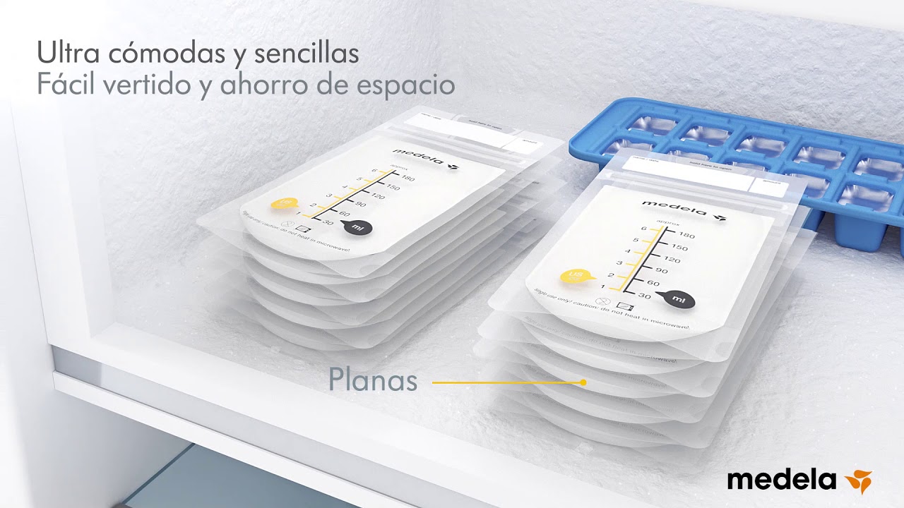 Bolsas reutilizables para leche materna
