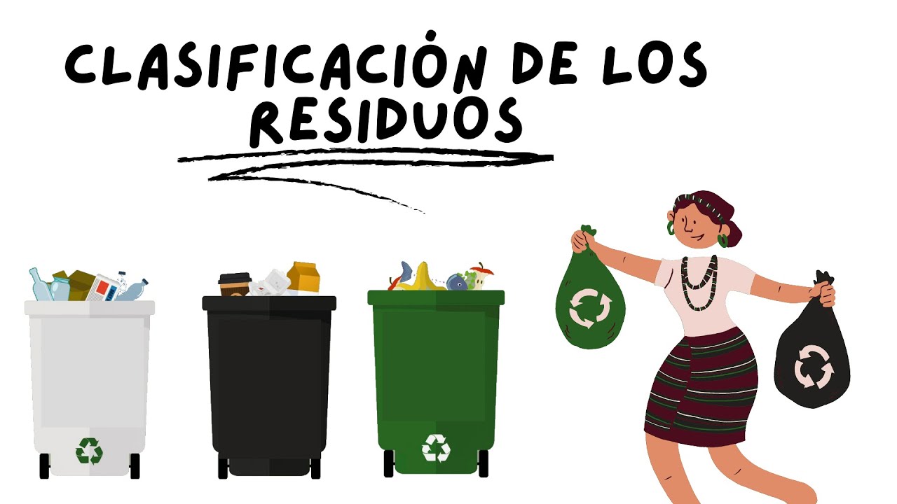 Clasificación de residuos en un vistoso cuadro