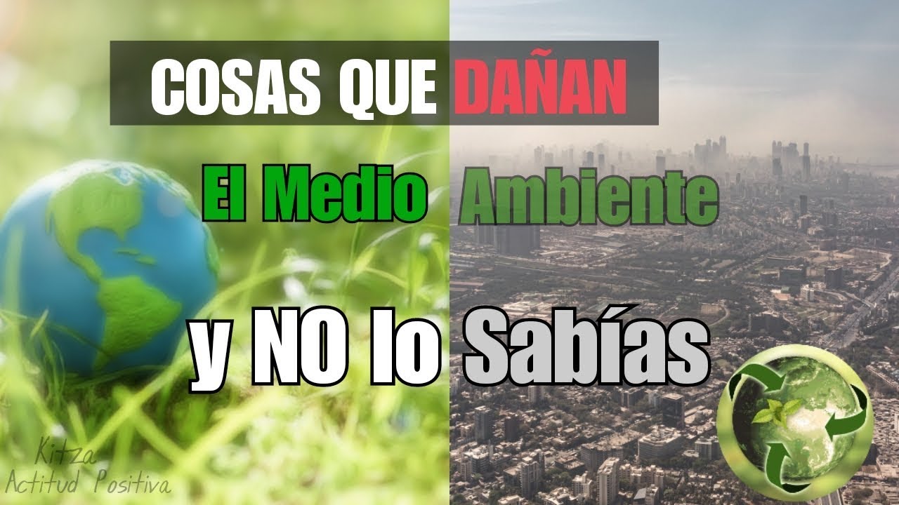 Cosas que dañan nuestro medio ambiente
