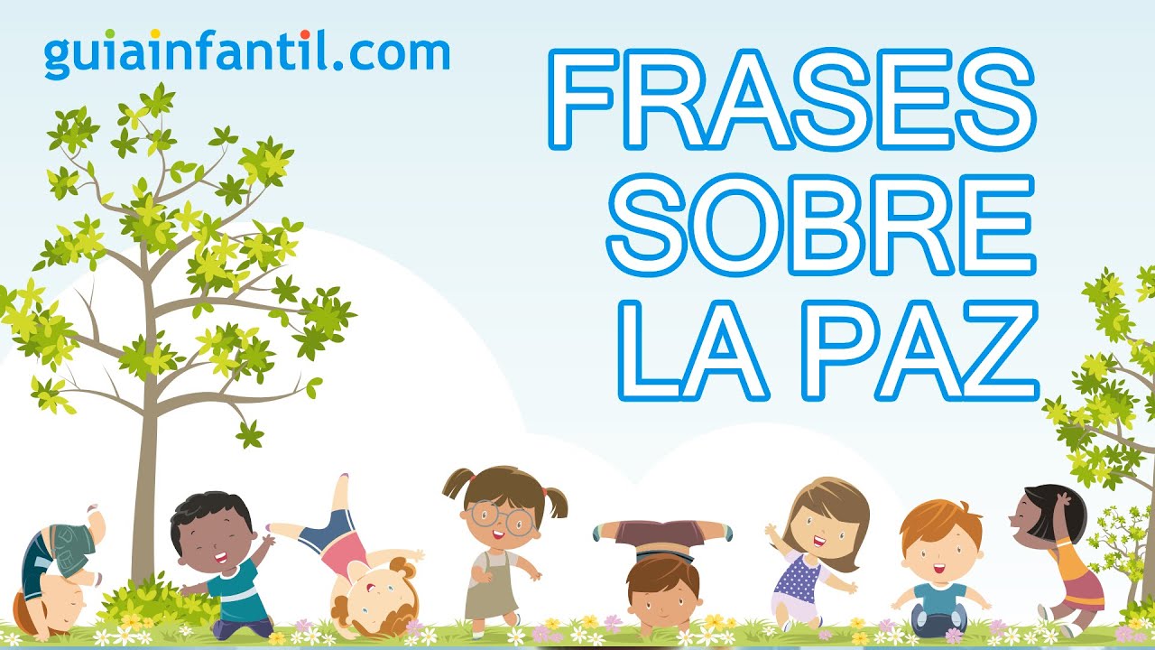 Frases de paz para niños