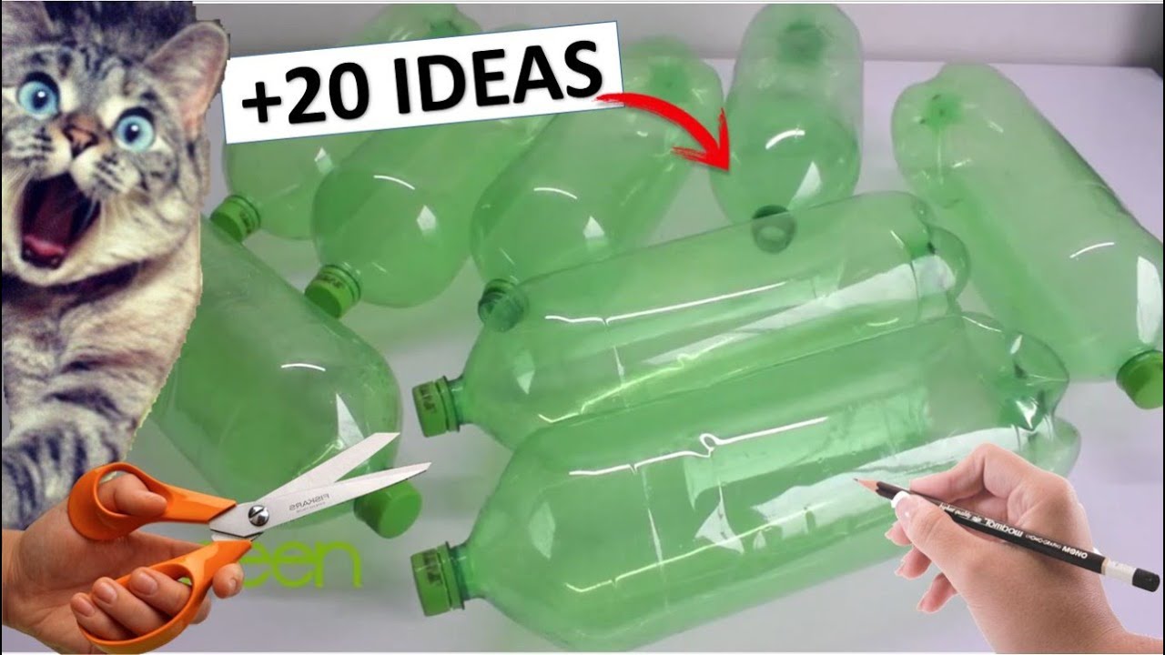 Ideas para proyectos escolares de reciclaje de botellas plásticas