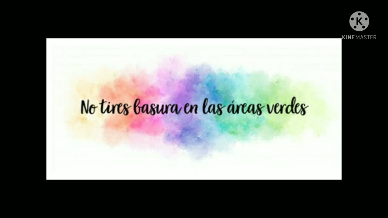 No tirar basura en áreas verdes