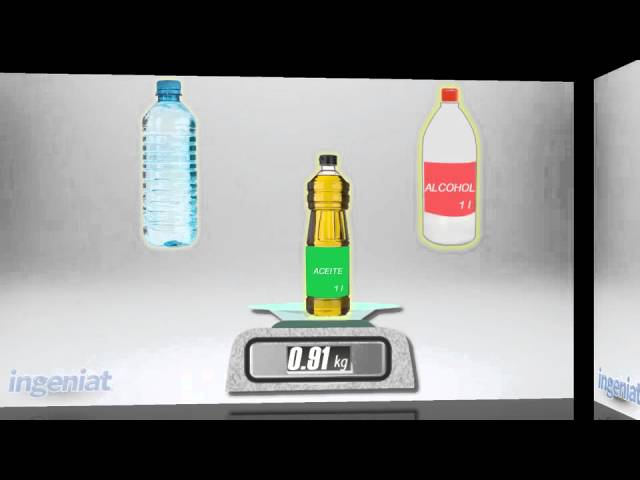 Peso de un litro de detergente