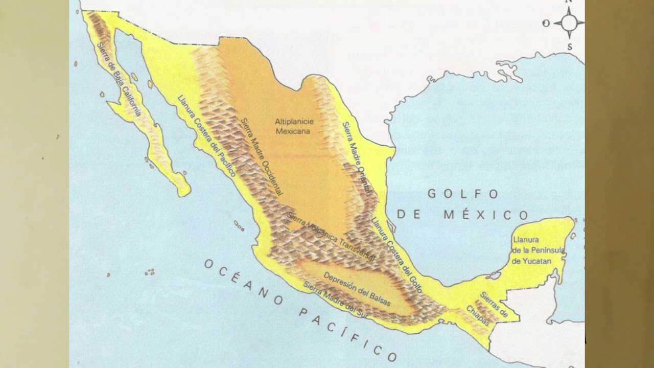 Principales mesetas mexicanas