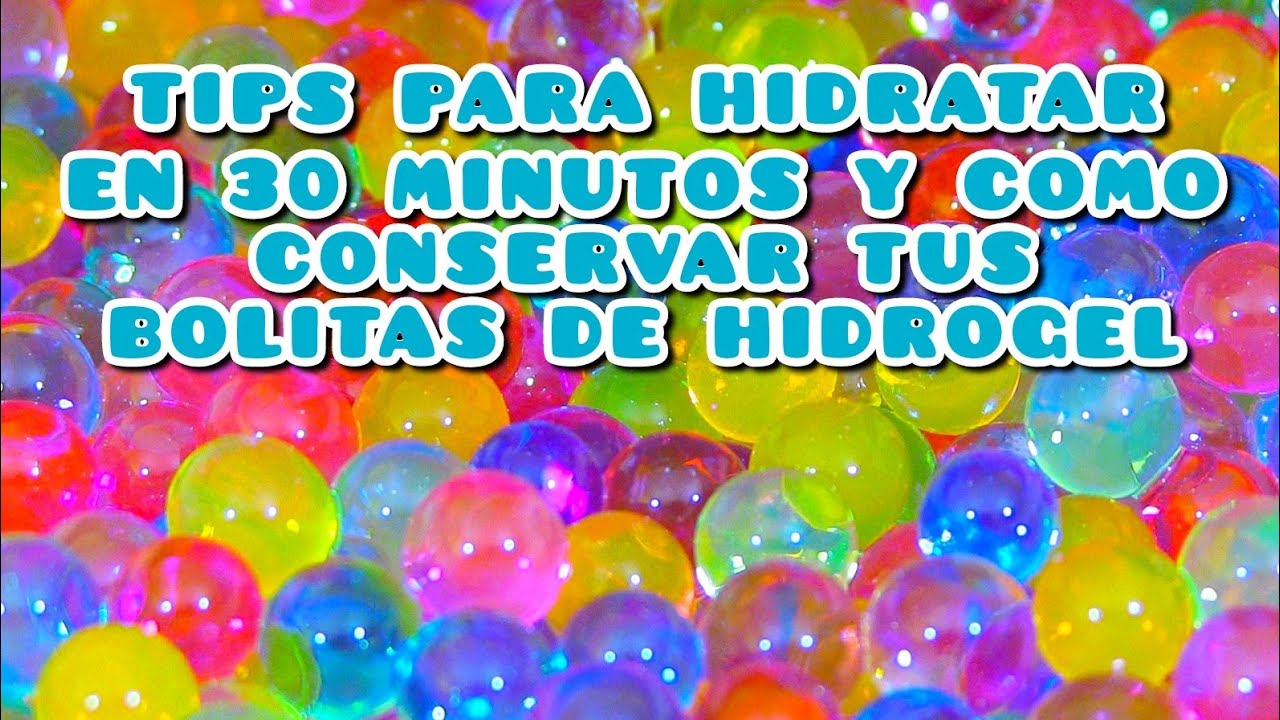 Tiempo de crecimiento de las bolitas de hidrogel