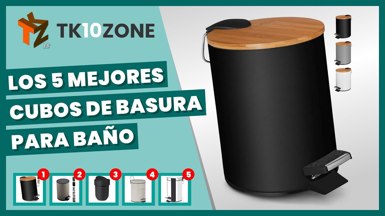 Botes de basura con tapa: ¡perfectos para el baño!