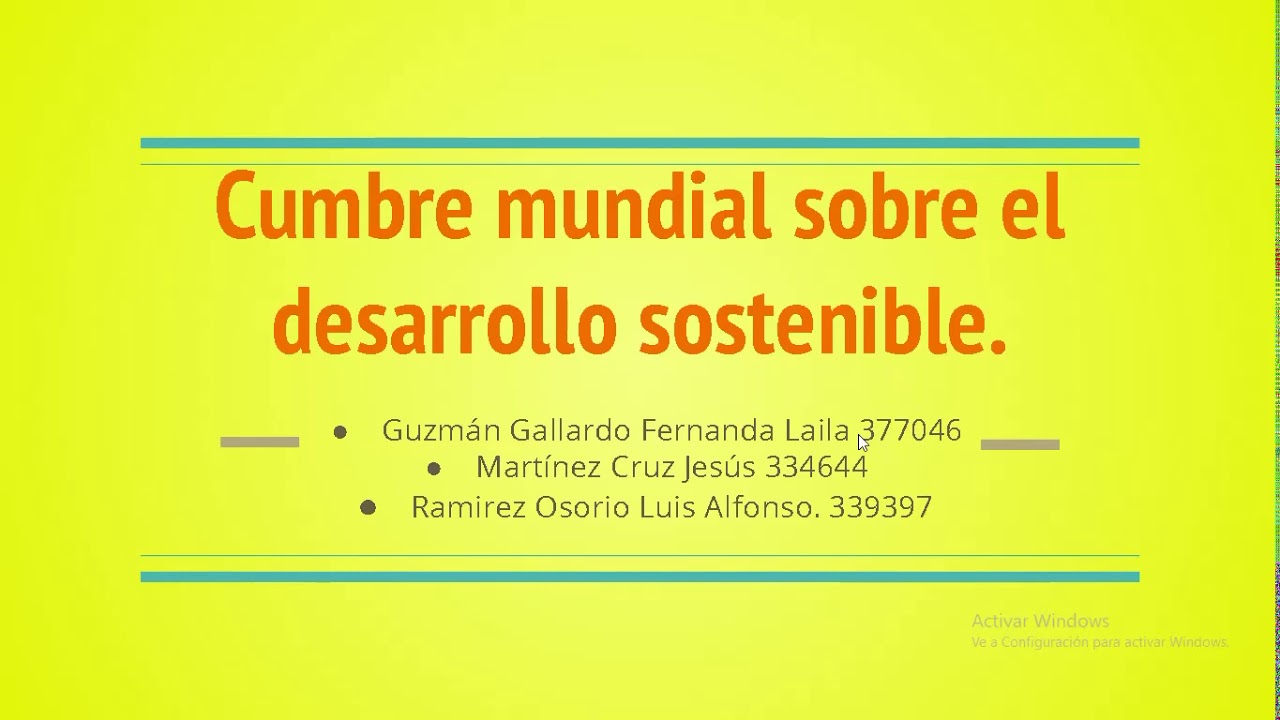 Cumbre Mundial Desarrollo Sostenible 2002: Avances y Retos