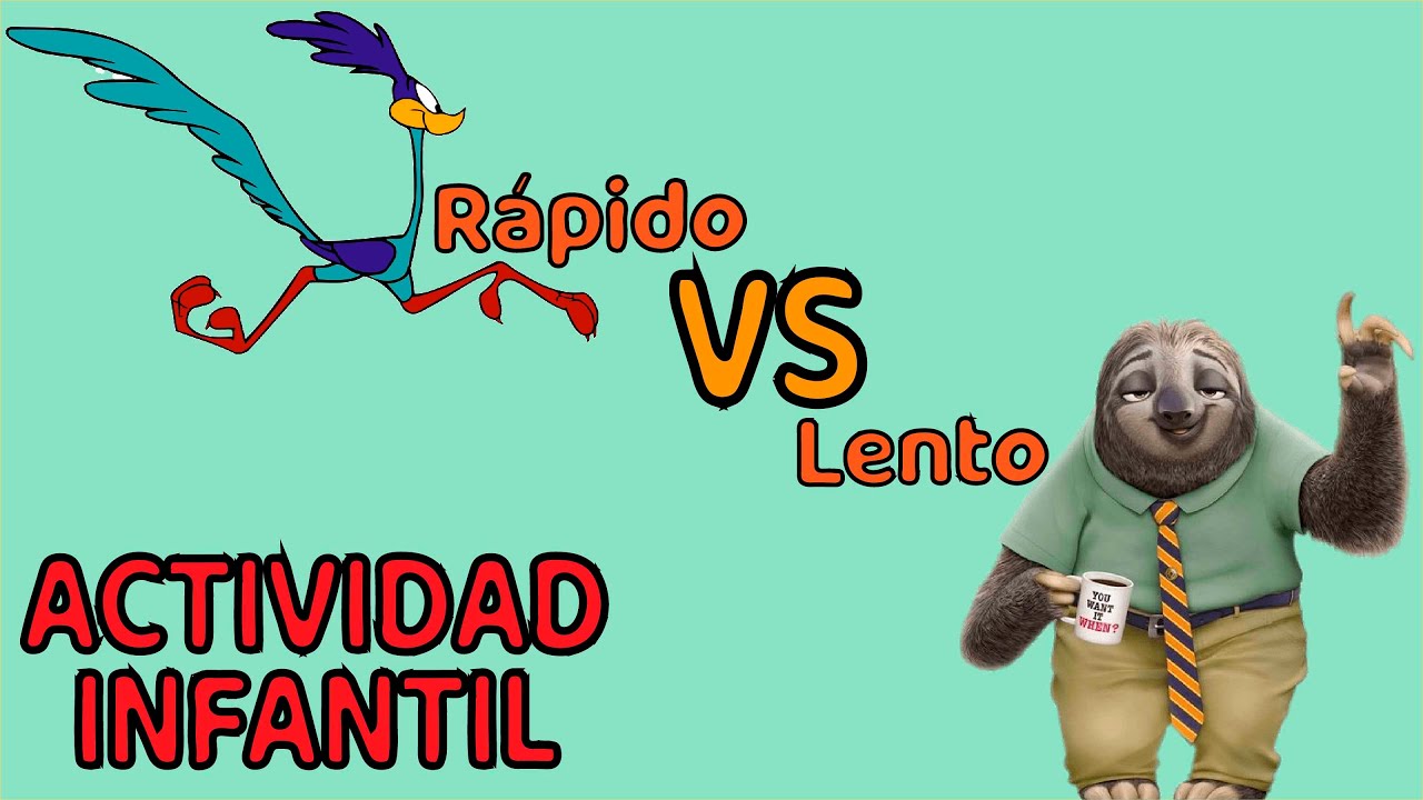Diferencia entre movimientos rápidos y lentos