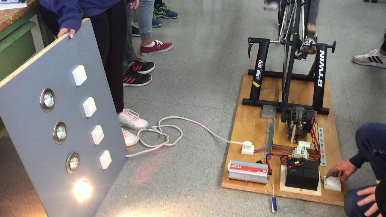 Genera electricidad con un proyecto de bicicleta