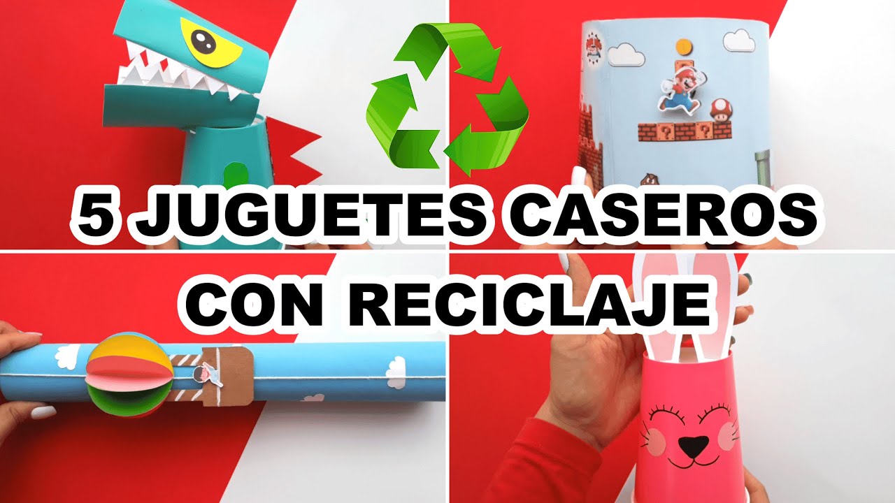 Juguetes creativos con material reciclado para niñas