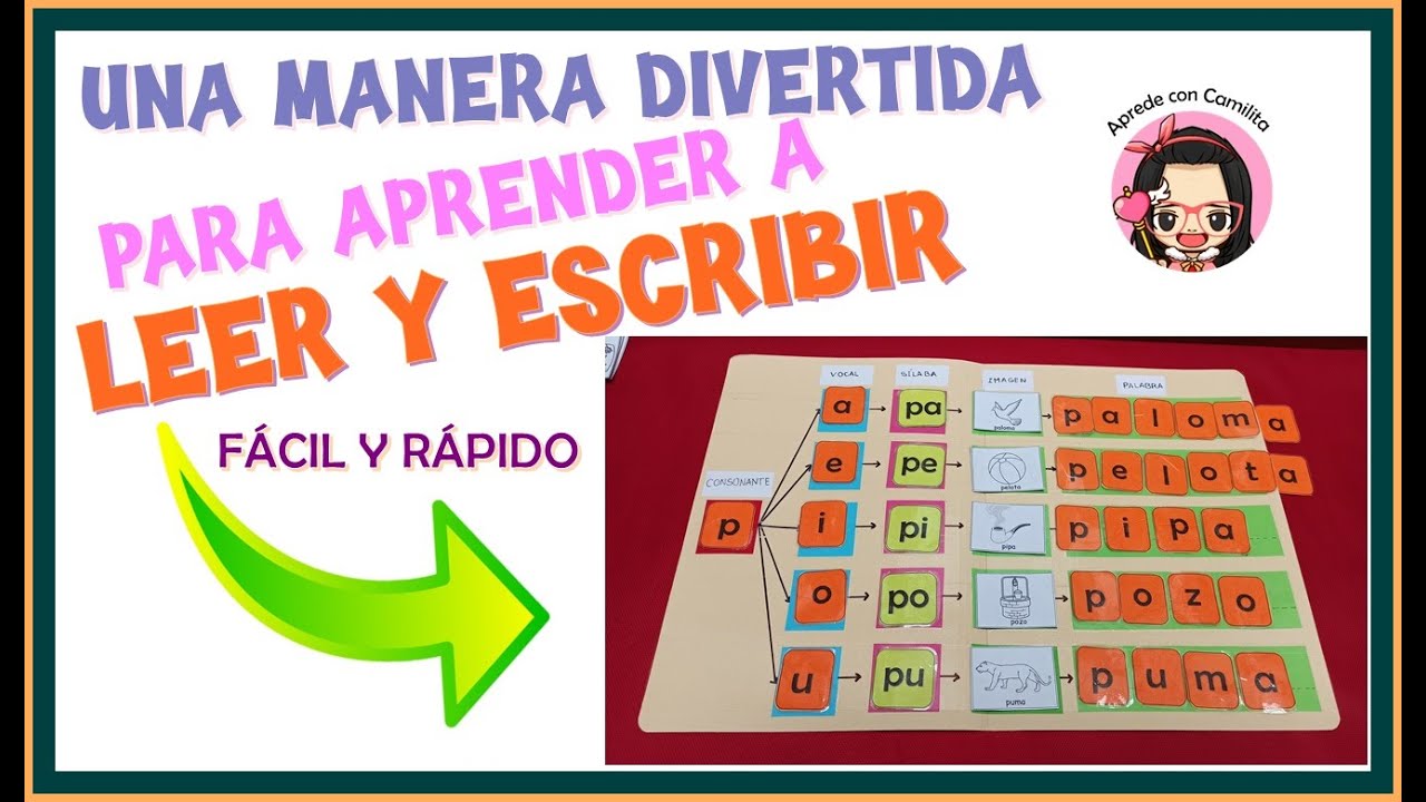 Láminas educativas: aprender a leer y escribir