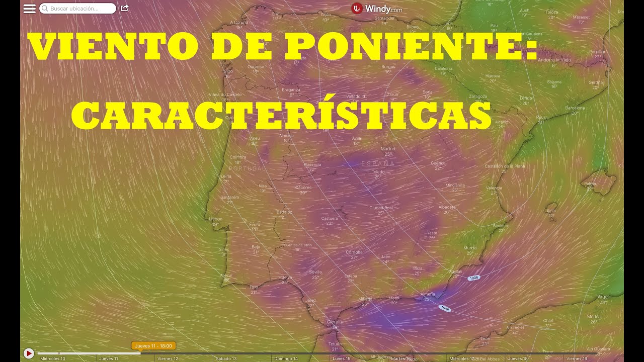 Origen del viento de poniente