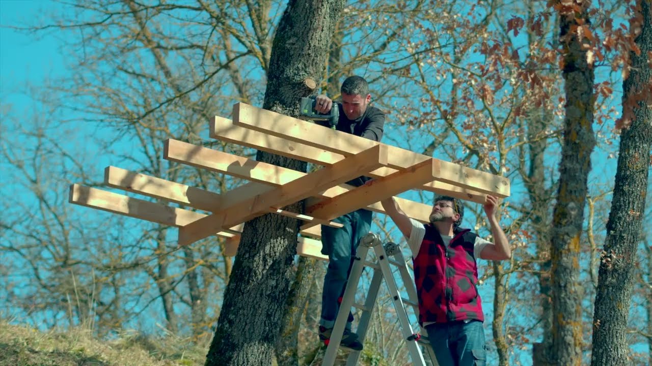Planos de casa en árbol para niños