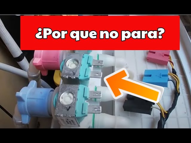 Problema: mi lavadora no deja de llenarse