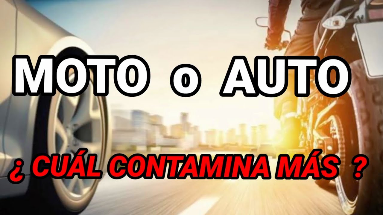 ¿Las motos contaminan más que los autos?